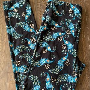 LulaRoe Peacock Leggings